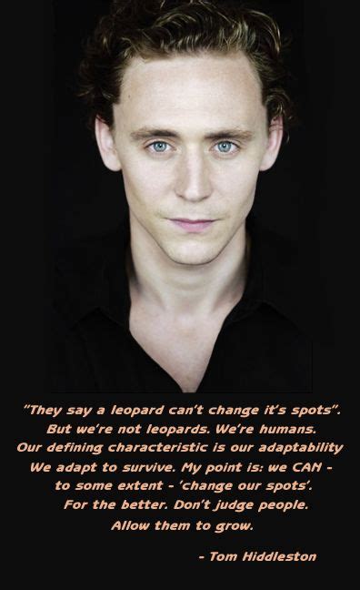 Tom Hiddleston Inspirational Quotes. QuotesGram