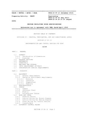 Fillable Online Wbdg Ufgs Instrumentation And Control Devices