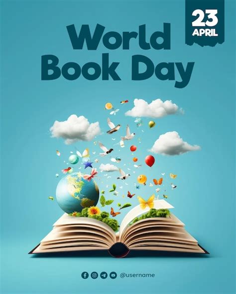 Premium Psd World Book Day Poster Template And Book Day Media Social Post