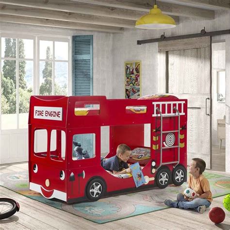 Firemans Bunk Bed Suitable For Colorful Bedrooms