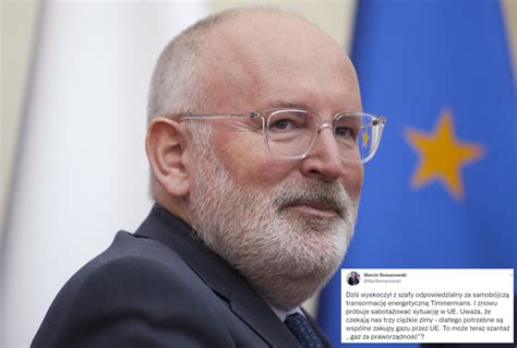 Timmermans Gra Zakupami Gazu Wiceszef Ms Kolejny Szanta