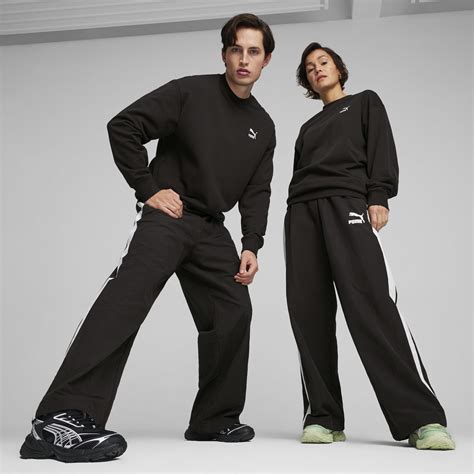 T7 Oversized Track Pants Unisex Puma Black Puma T7 Classic Apparels Puma