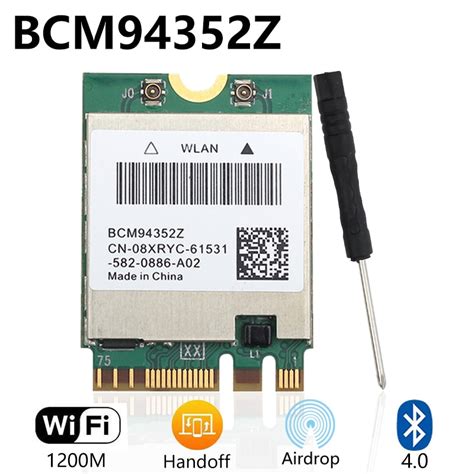 Dual Band BCM94352Z 1200Mbps Bluetooth 4 0 802 11ac BCM94360NG NGFF M 2