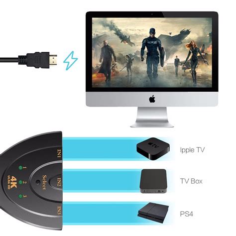 3 Port 4K HDMI 2.0 Cable Auto Splitter Switcher 3x1 Adapter HUB 3D 3 T – Online Trend Bazaar