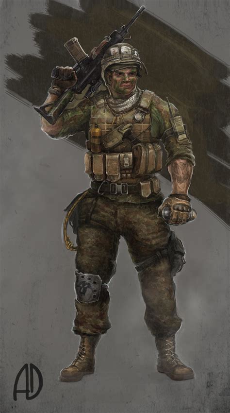 Artstation Concept Art Of A Private Soldier