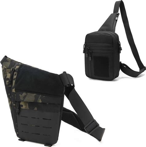 Wcaluleg Concealed Carry Crossbody Bag For Men Range Gun Bags For Handguns Ccw