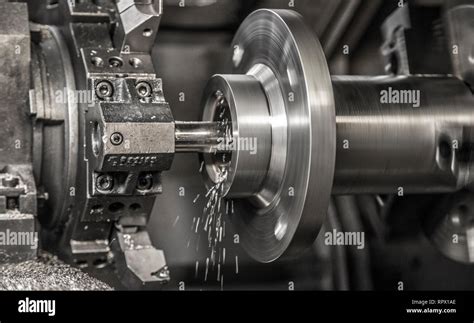 Industry Lathe Machine Work Stock Photo Alamy