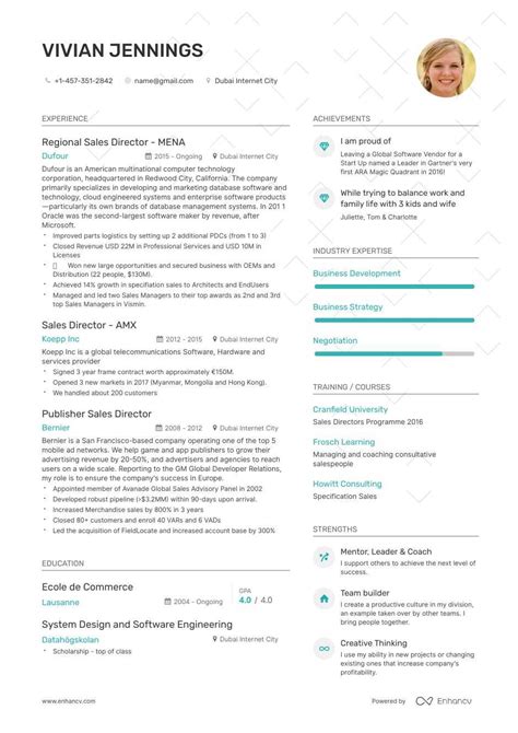 Best Sales Director Resume Examples With Objectives Skills And Templates