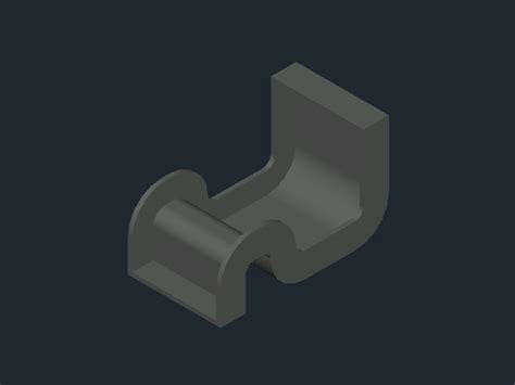 Piece Made By Casting 3d In AutoCAD CAD Library