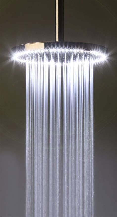 12 Inch Modern Led Stainless Steel Square Ceiling Mount Rain Shower