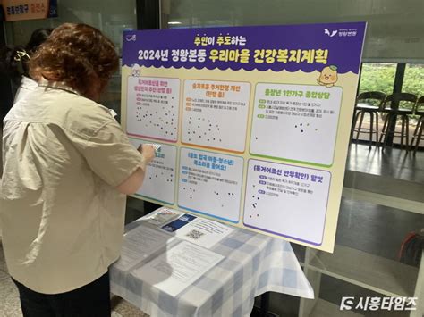 정왕본동 2024년 우리 마을 건강복지계획 의제 선정 주민투표