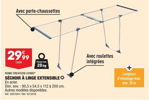 Promo S Choir Linge Extensible Chez Aldi