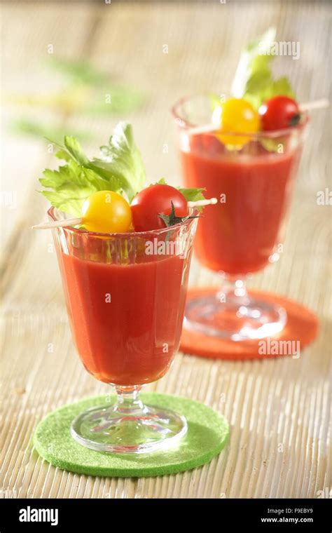 Spicy Tomato Juice Stock Photo - Alamy