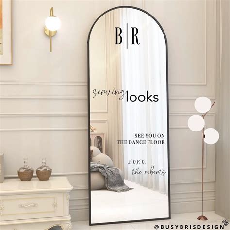 Serving Looks Custom Wedding Selfie Mirror Wall Decal Etsy