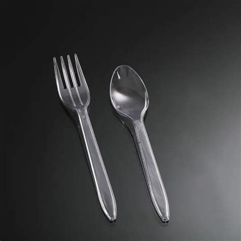 Transparent Disposable Spoon And Fork Pcs Lazada Ph