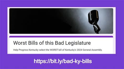 The 10 WORST BILLS Of The KY General Assembly Vote For Your Worst