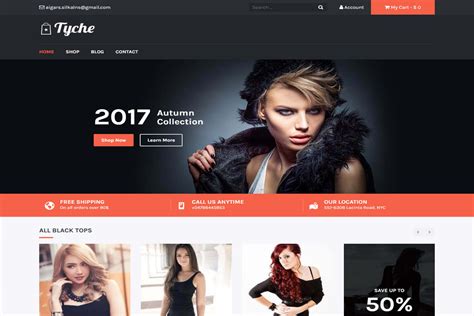 Tyche Business Responsive Website Template Free Download