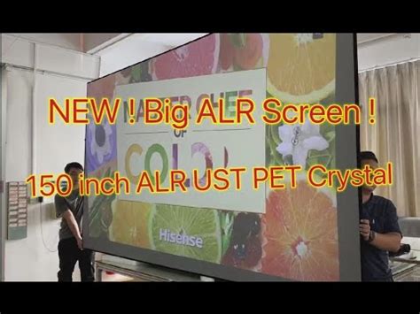 Xyscreen Inch Alr Clr Pet Crystal Cbsp Projector Screen The Biggest