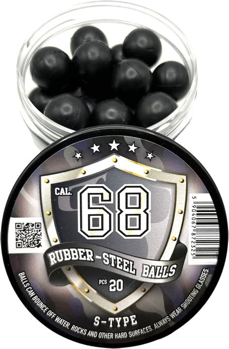 Rubber Steel Balls In Caliber X S Type Premium Quality Hard