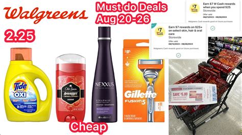 Walgreens Must Do Deals Aug 20 26 Cheap Nexxus Possible Money Maker