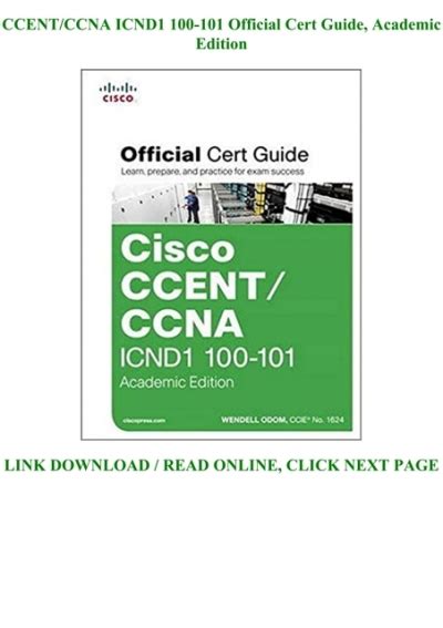 Download E B O O K Ccent Ccna Icnd1 100 101 Official Cert Guide Academic Edition Full Pages