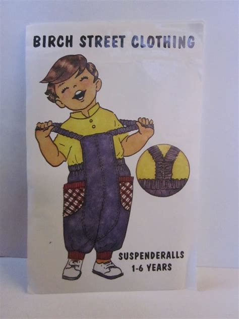 Birchstreet Clothing Suspenderalls 1 6 Years Sewing Pattern Etsy