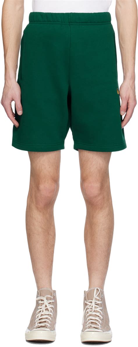 Carhartt Work In Progress Green Chase Shorts Ssense