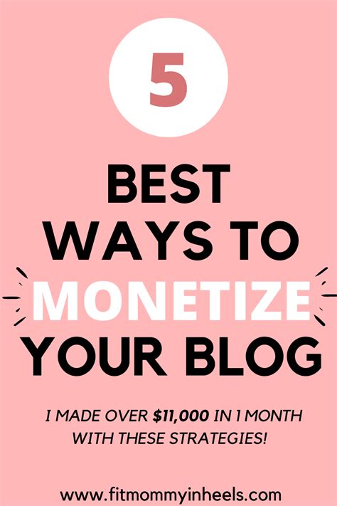 5 Ways To Monetize Your Blog Fit Mommy In Heels Mommy Workout Blog