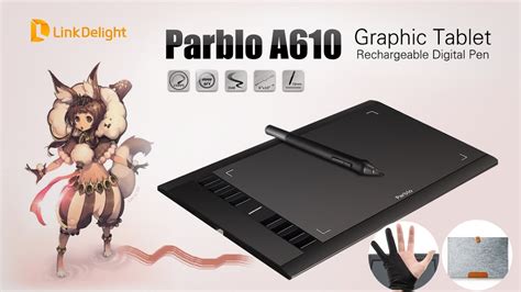 Parblo A610 Graphic Drawing Pen Tablet Unboxing And Testing Video