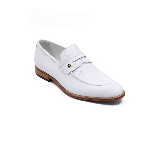 WHITE DELUXE LOAFERS - Stanlion