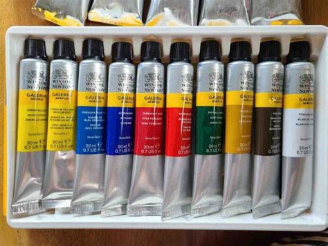 Winsor And Newton Acrylic Paint Review Galeria Vs Professional