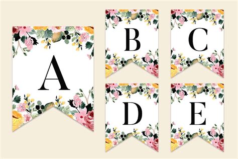 printable alphabet letters  banners printable alphabet letters