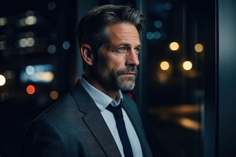 Premium Photo A Mature Beautiful American Men 42 Years OLD Face Direction Rotated To The Right