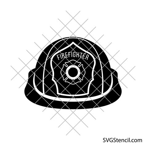 Firefighter Hat Svg Fireman Helmet Svg Fireman Hat Svg Svgstencil