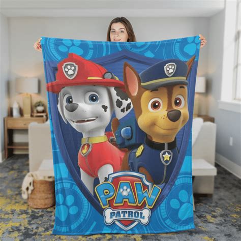 Couverture Personnages Paw Patrol Pat Patrouille 4 Couverture Polaire