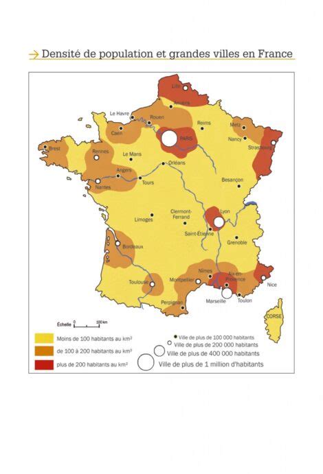 Carte De La Population De La France La Librairie Des Ecoles