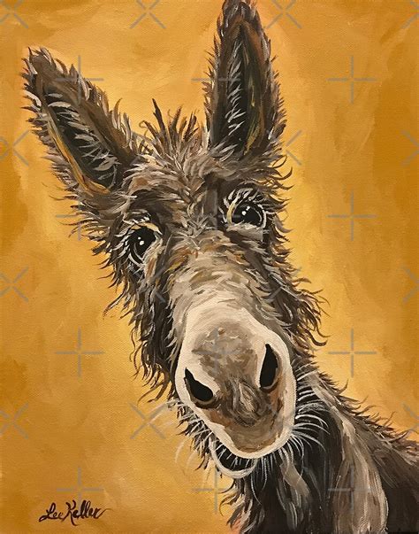 Donkey Art Burro Art By Leekellerart Redbubble