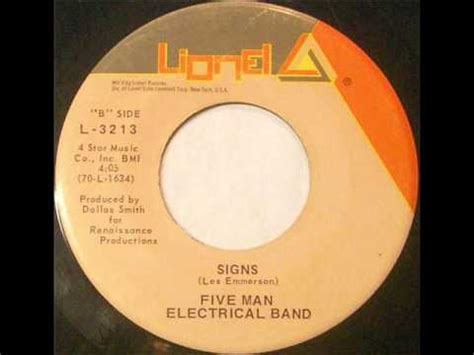 Five Man Electrical Band Signs 1971 YouTube