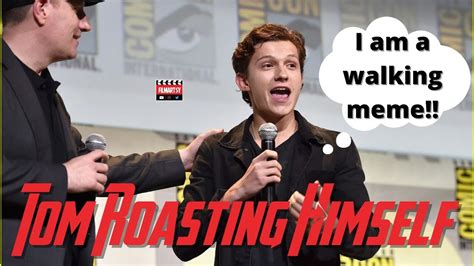 Tom Holland Roasting Himself Funny Self Troll Moments Youtube