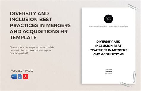 Diversity And Inclusion Best Practices In Mergers And Acquisitions Hr