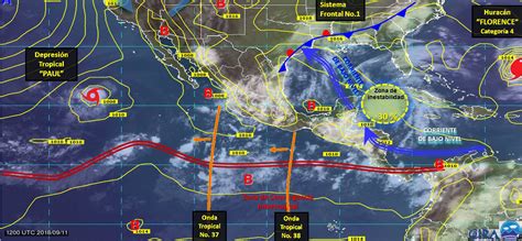 Pronóstico del tiempo en México para martes 11 de septiembre e oaxaca