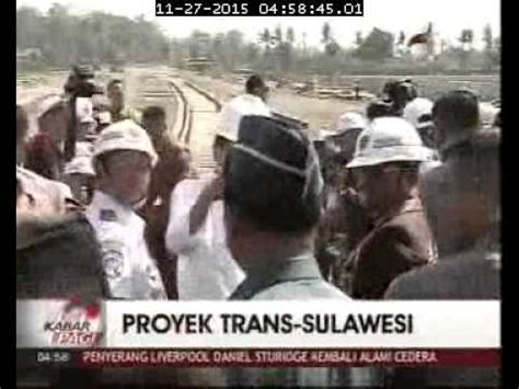 Proyek Pembangunan Jalur Ka Trans Sulawesi Kabar Pagi Tv One Youtube