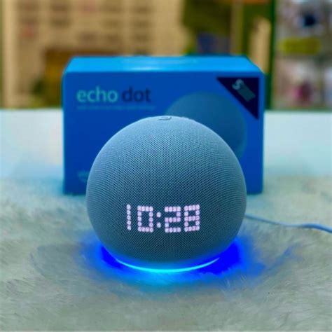 ECHO DOT 5ª GERAÇÃO RELÓGIO SMART SPEAKER ALEXA DISPLAY DE