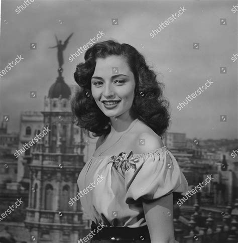 Portrait Actress Marina Berti 1950 Editorial Stock Photo - Stock Image