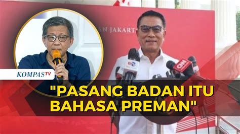 Rocky Gerung Jawab Gertakan Moeldoko Kayak Preman Pakai Bahasa Pasang