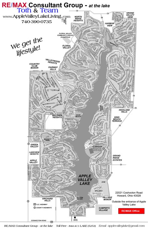 Apple Valley Lake Map | RE/MAX Consultant Group Toth & Team Toth and Team