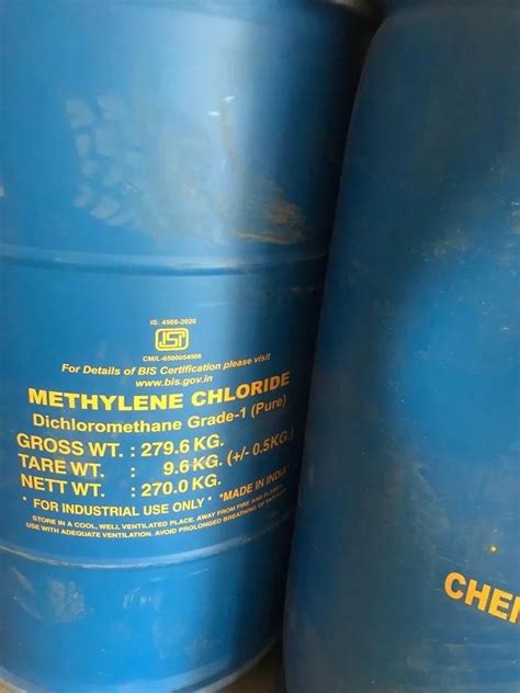 Industrial Grade Methylene Di Chloride MDC 50 Kg Bag 99 At 60 Kg