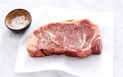 Grass Fed Wagyu Beef New York Strip Steak Frozen 12 Oz Cream Co