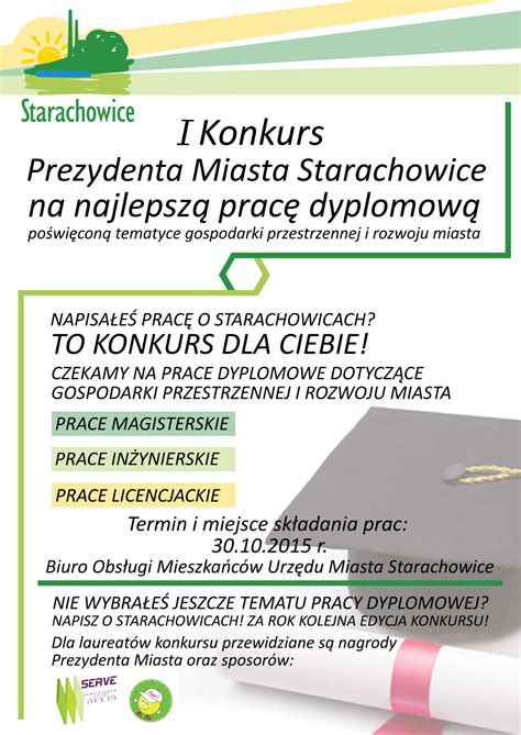 Starachowice Konkurs Na Najlepsz Prac Dyplomow Urbnews Pl