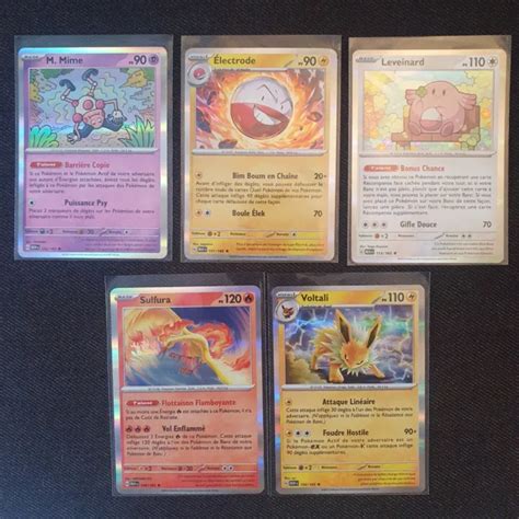 Lot De Cartes Pok Mon Rares Holo Ev Carlate Et Violet Fr Neuf